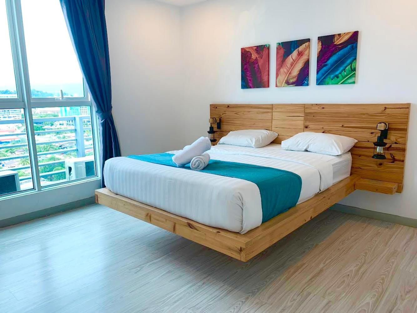 Apartamento de 68 m² con 2 habitación/es y 1 baño/s de uso privado, en Distrito Central de Negocios Kota Kinabalu Exterior foto