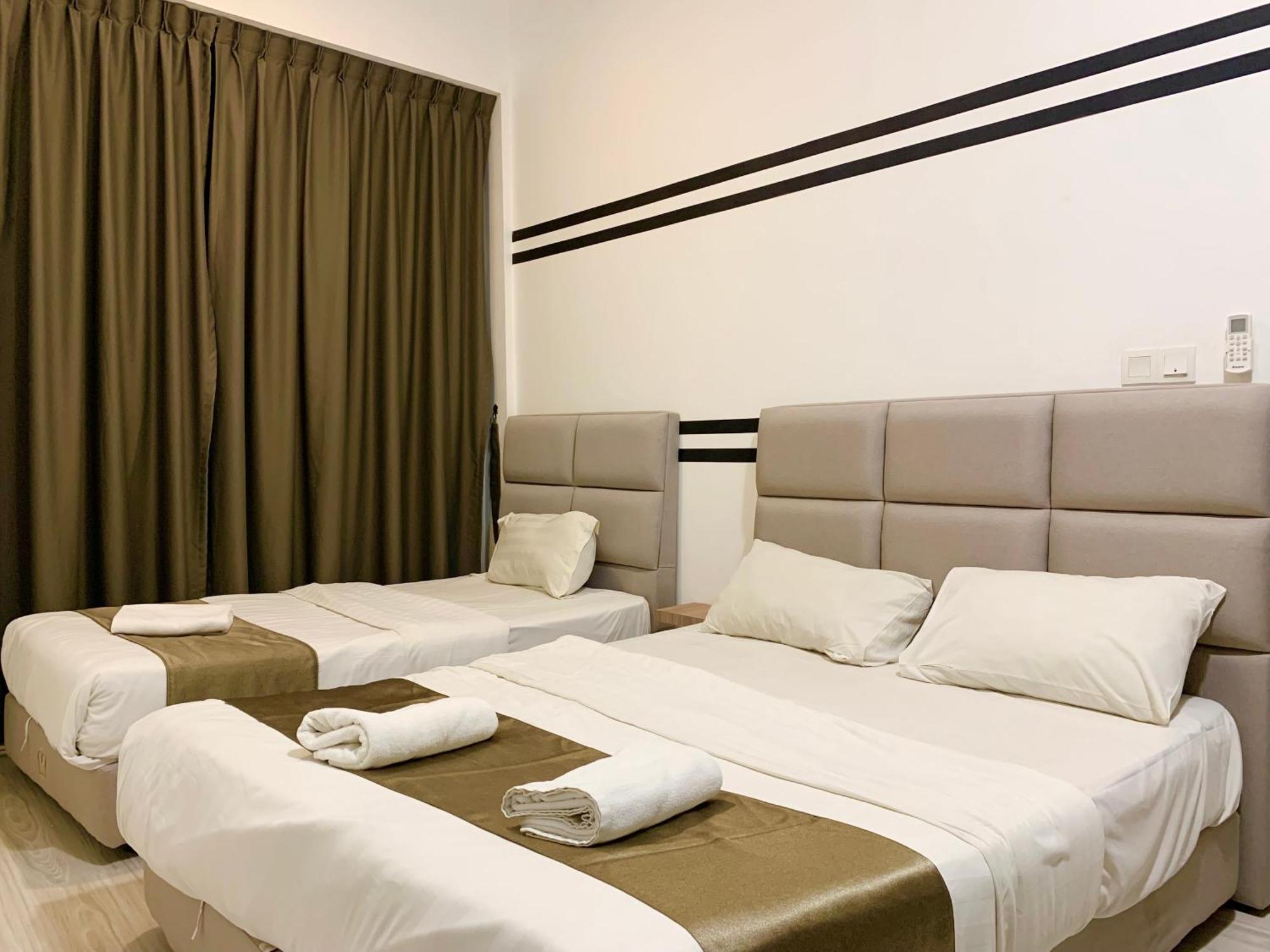Apartamento de 68 m² con 2 habitación/es y 1 baño/s de uso privado, en Distrito Central de Negocios Kota Kinabalu Habitación foto